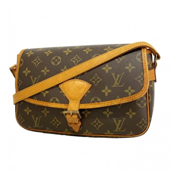 Louis Vuitton Shoulder Bag Monogram Sologne Brown